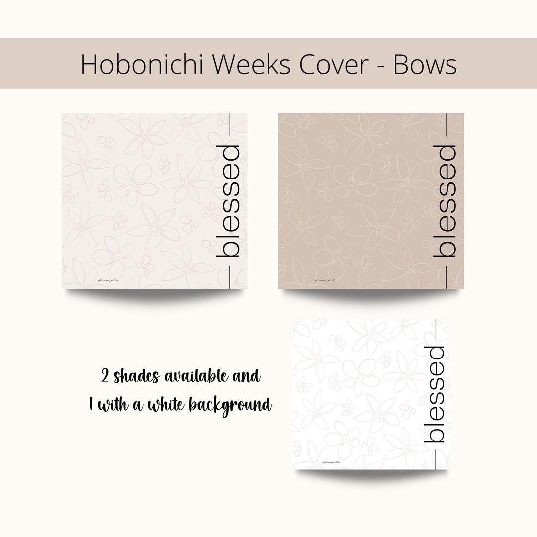 Hobonichi Weeks Cover BLESSED Printable PDF File Hobonichi Weeks ...