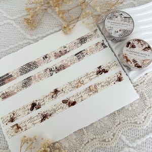 Planung mit K Washi Tape | Masking Tape für Journals, Scrapbook, Junk Journals | Planer | Kaffee | Jahrgang