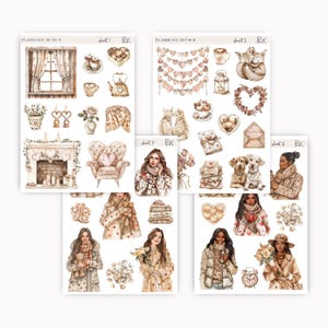 Adesivi Valentine Love per agende, diari / Adesivi stampati su carta adesiva opaca trasparente / Love Valentine