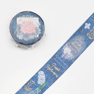 BGM Romance in the Garden Washi Tape with Gold Foil | Masking Tape for Journals, Scrapbook, Junk Journals | Planners