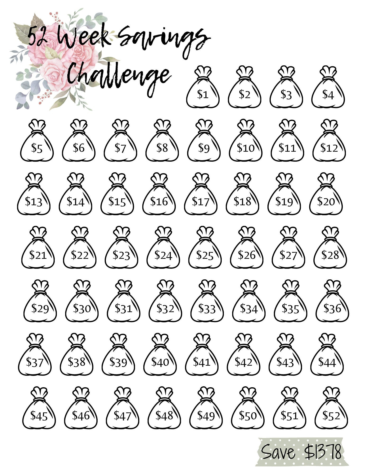 52 Week Money Challenge Download