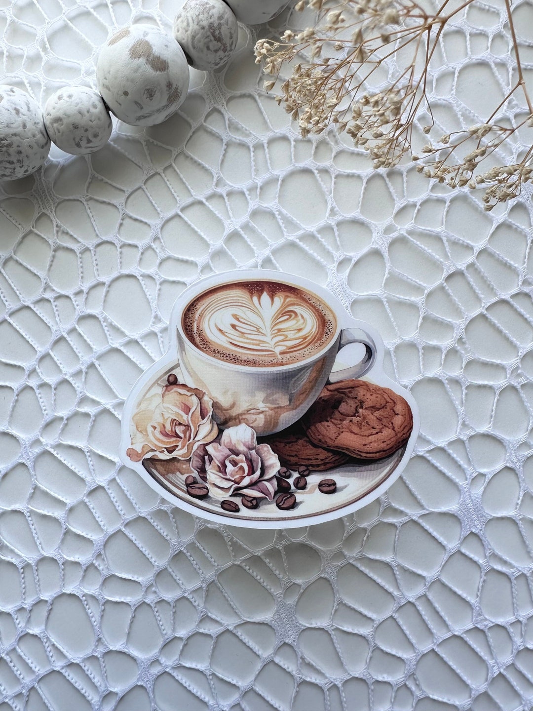Coffee Die Cut Sticker Transparent Sticker Die Cut Coffee It Measures ...