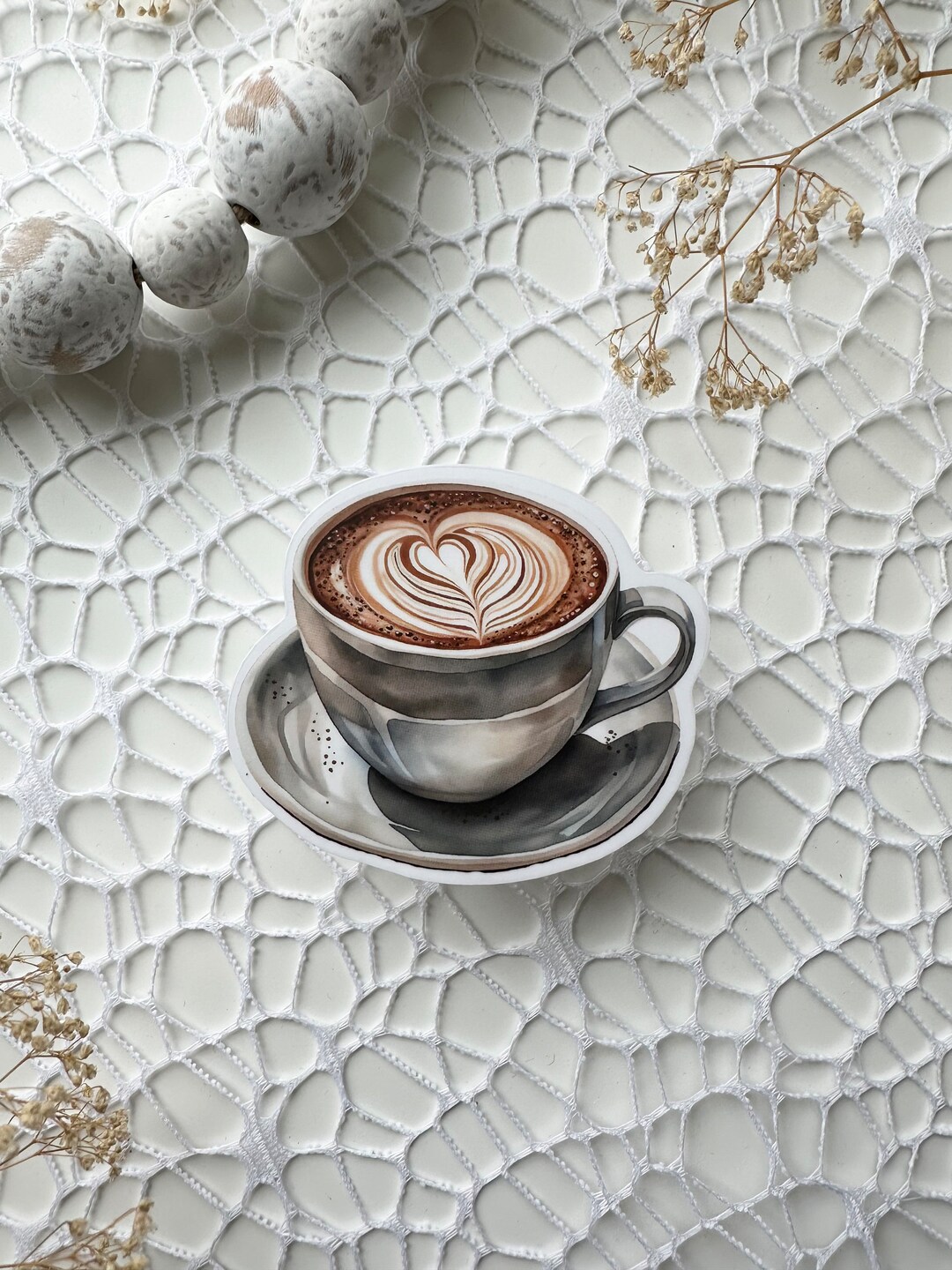 Coffee Die Cut Sticker Transparent Sticker Die Cut Coffee It Measures ...