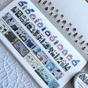 Papier Platz Washi-tape | Afplakband voor tijdschriften, plakboek, ongewenste tijdschriften | Planners | Eric afplaktape
