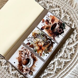 Cartões de diário do viajante impressos em papel fotográfico | Coffee Lovers