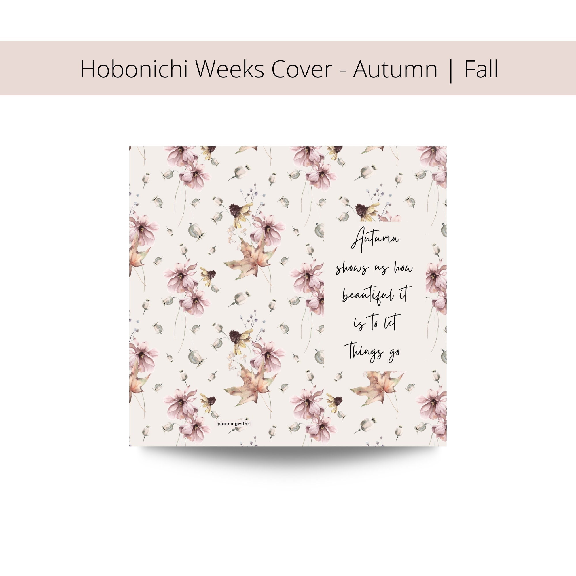 Hobonichi Weeks Cover, Hobonichi Weeks Sleeve, Agenda Cover