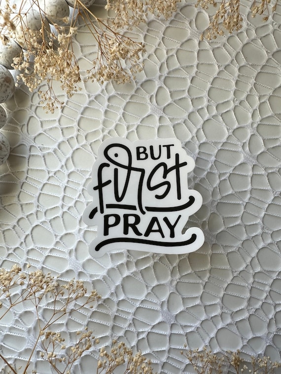 Aufkleber personalisiert 'Mädchen betend' 
