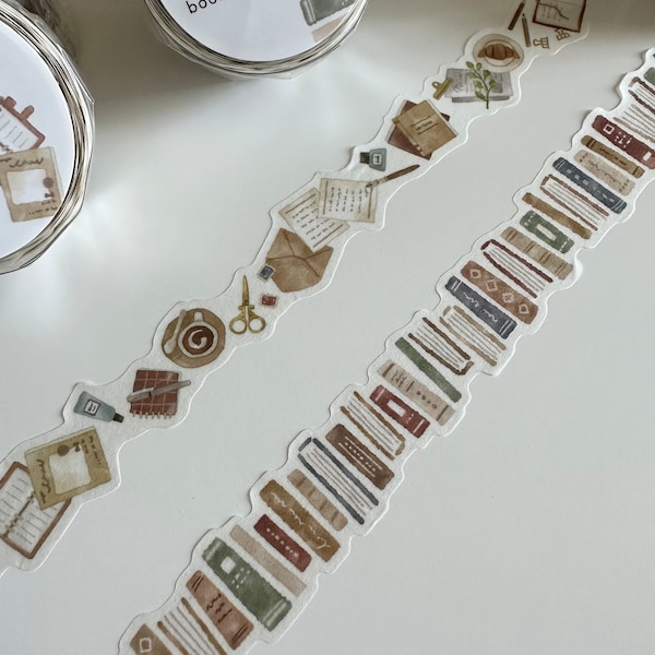 Mind Wave Books | Coffee & Stationery Washi Tape for Journals, Scrapbook, Junk Journals, Planners