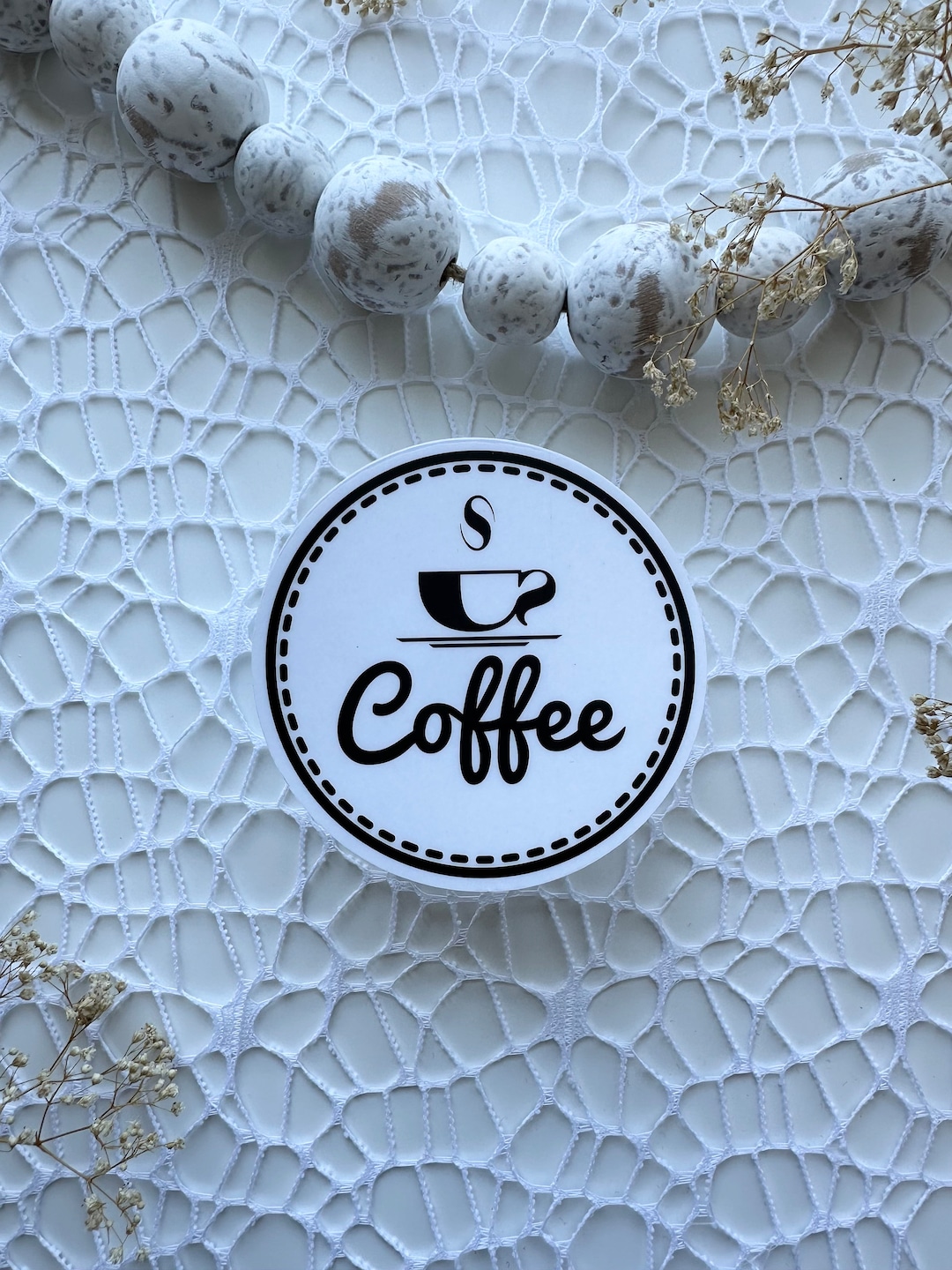 Die Cut Sticker Coffee Transparent Sticker Die Cut Coffee Die Cut It ...