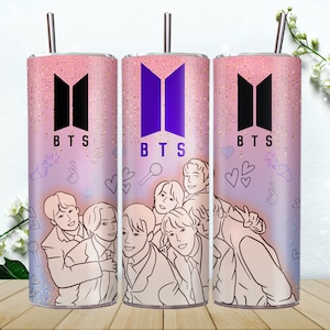 Bts Tumbler Wrap, Tumbler Wrap, 20 oz Skinny Tumbler, Bts Wrap, Bts Army Tumbler Wrap, Sublimation Tumbler,Tumbler Wrap Png