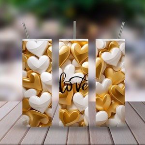 Valentine Tumbler Wrap Bundle, Valentine 20oz Skinny Tumbler Designs, Valentine Sublimation Designs, Valentines Day Tumbler Wrap - PNG
