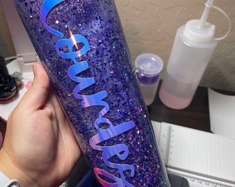 Custom Starbucks Snow Globe Tumbler