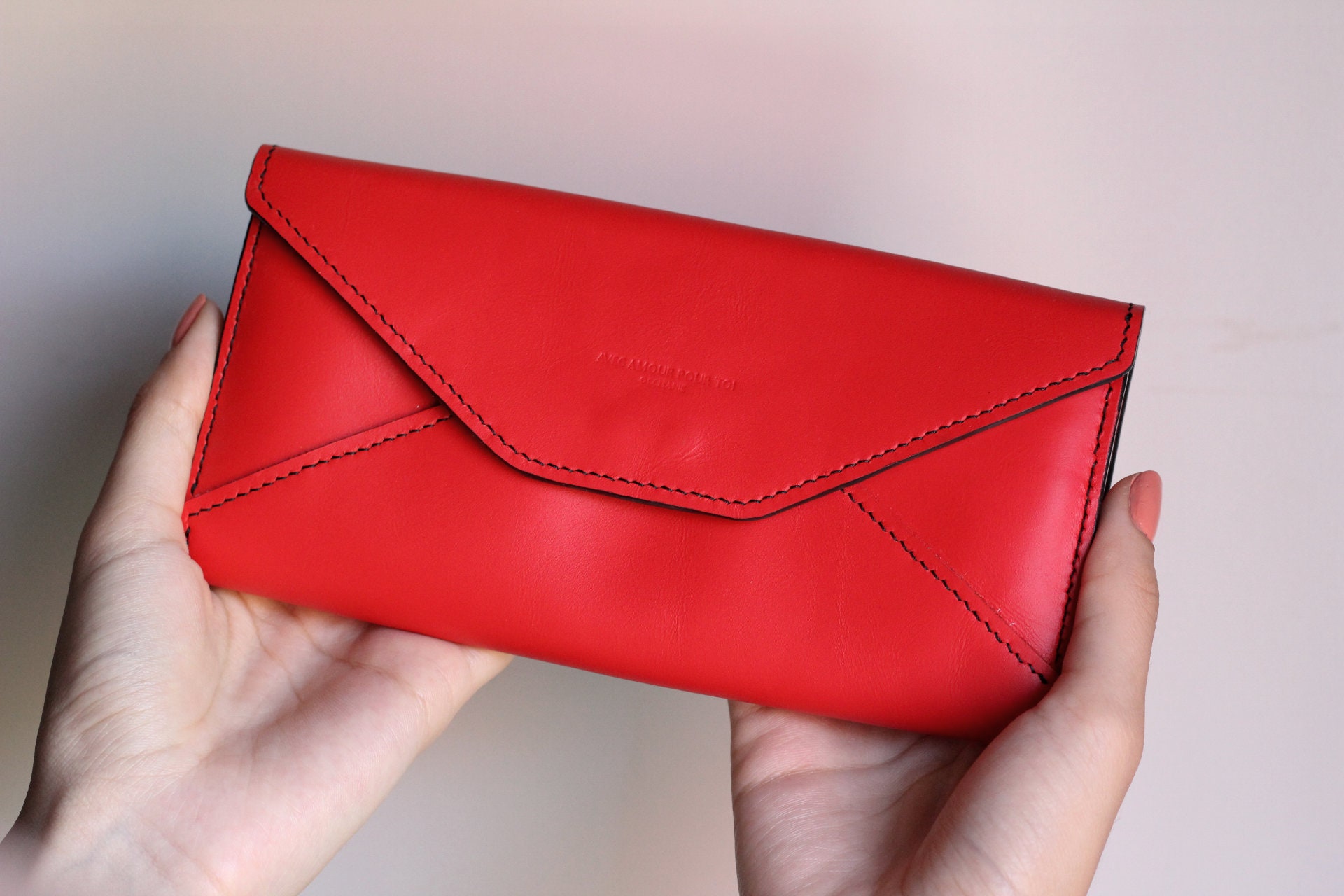 Buy Red Leather Bag Small Leather Handbags for Women Minimalist Clutch Bag  Bright Leather Purse Unique Purse Soft Leather Purse With a Tassel Online  in India - Etsy