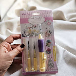 Mina Carin Punch Needle Set, Embroidery Craft Tools