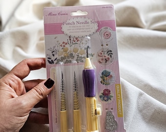 Mina Carin Punch Needle Set, Embroidery Craft Tools