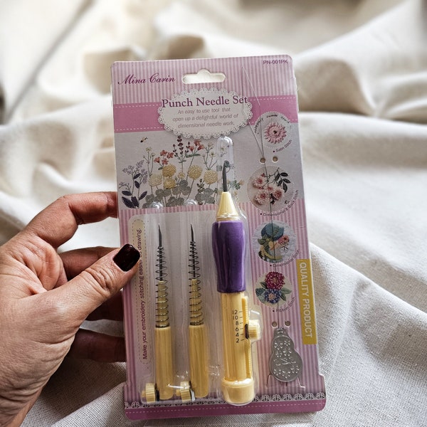 Mina Carin Punch Needle Set, Embroidery Craft Tools