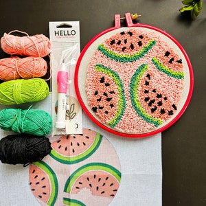 Diy Punch Needle Embroidery Beginner Start Kit Wall Decor, Gift for Her