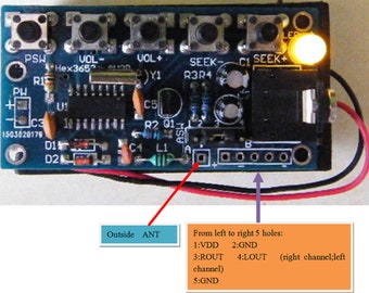 Portable Radio Receiver Kit FM PCB DIY Electronic Kits 76MHz-108MHz