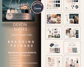 Branding Kit, Small Business, Brand Palette Hex Codes, Elegant Typography, Complete DIY Kit, Digital Download, Canva Editable, #Devon Suites