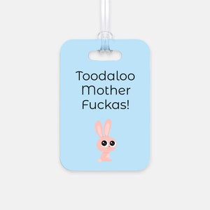 Toodaloo bagagelabel (rechthoek)