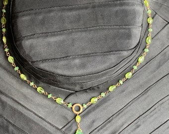 Peridot necklace