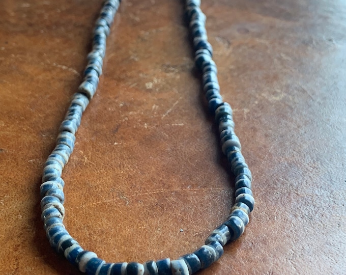 Necklace made of old African glass