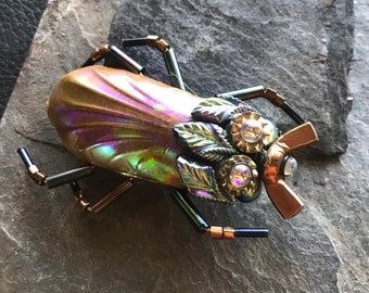 Beetle brooch