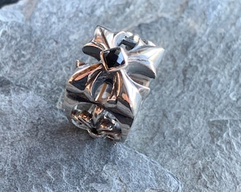 Silver ring 925 with black onyx by Elf Craft