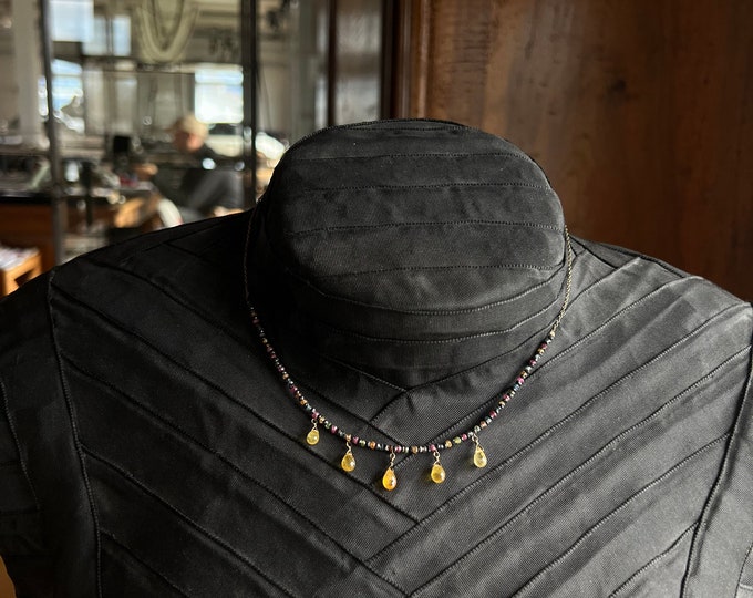 sapphire and diamond necklace