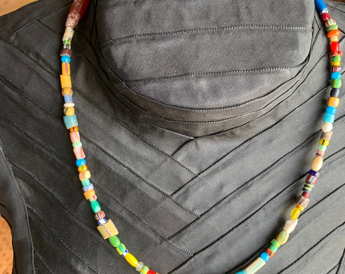 Millefiori pearl necklace antique