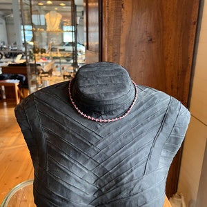 ruby necklace with silver