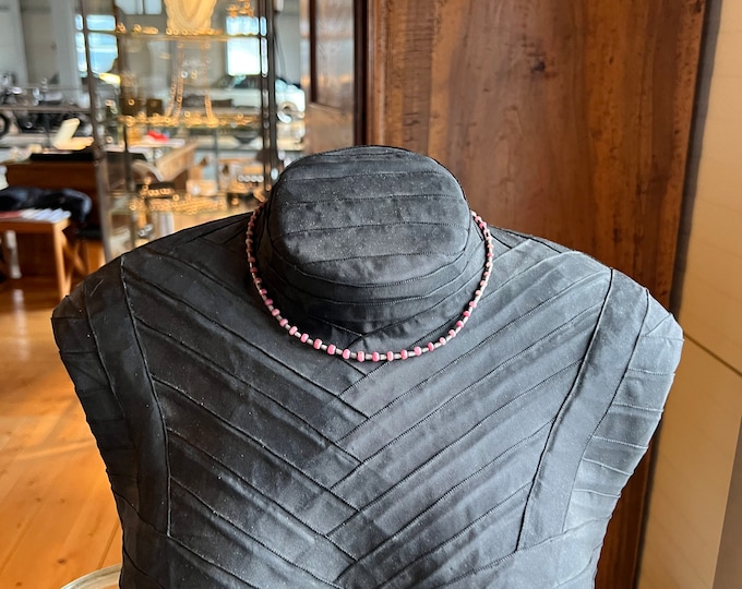 ruby necklace with silver