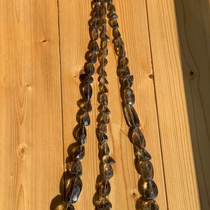 Smoky quartz one strand