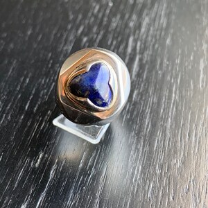 Silver ring 925 with lapis lazuli