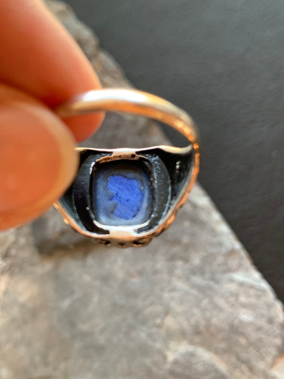 Ring Silber mit Lapislazuli - image 4