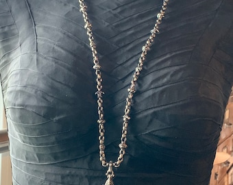 Silver chain 925 with lily pendant by Elf Craft