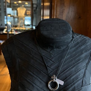 silver chain cross with ring
