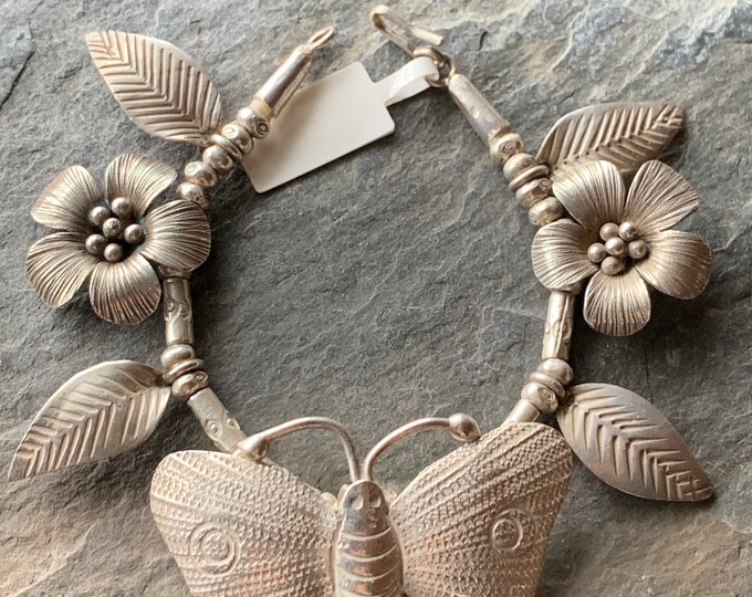 Silver chain 925 with butterfly