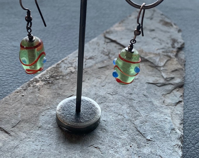 Earrings with silver hooks