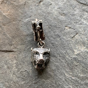 Leopard Pedant 925 Silver with Diamond Eyes by Elf Craft
