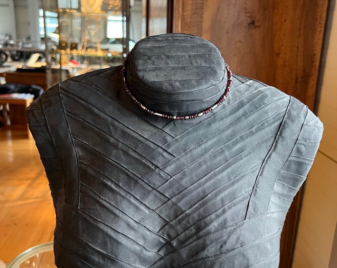Garnet / Grant Necklace with Silver