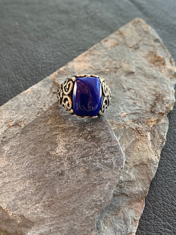 Ring Silber mit Lapislazuli