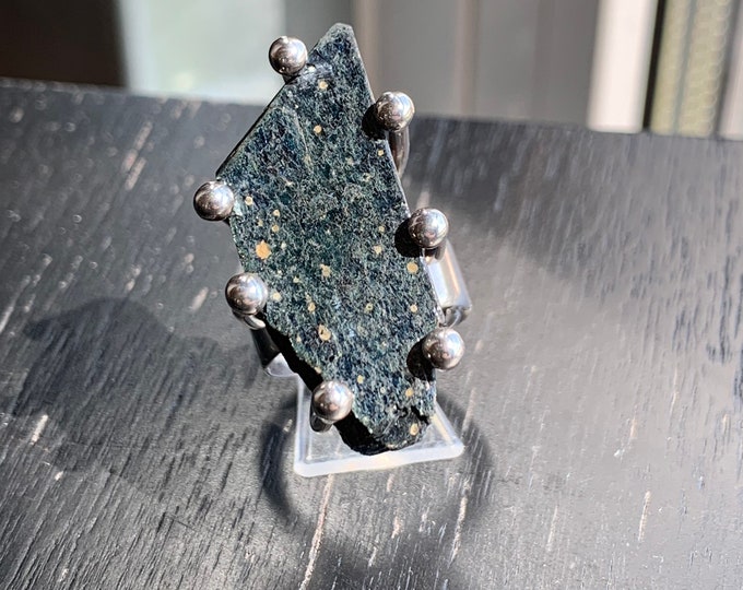 Silver ring 925 with set pyrite
