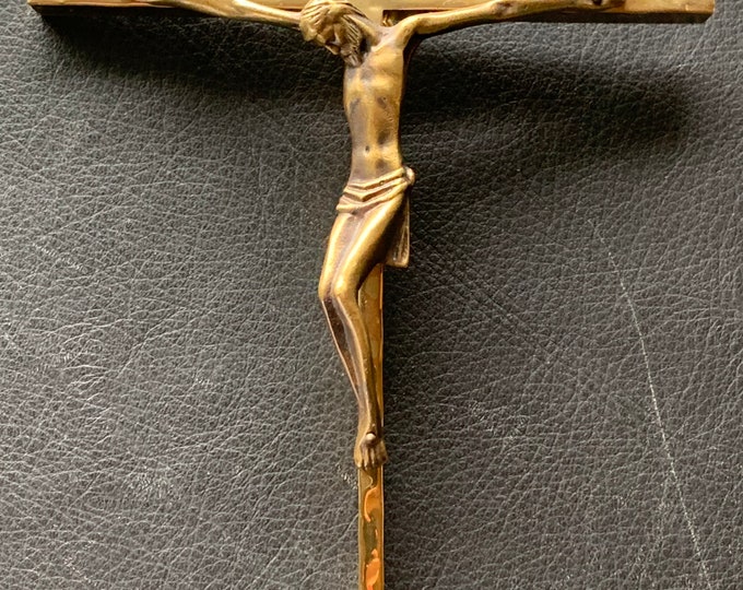 Jesus Cross Brass 20th Century