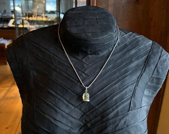 Lemon topaz Ganesha necklace from India