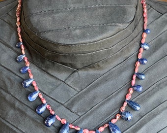 Sapphire / Tourmaline necklace