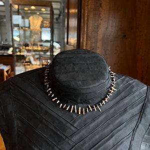 coral necklace with silver