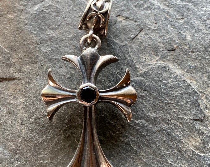 Silver Pedant with Onyx 925 by Elf Craft