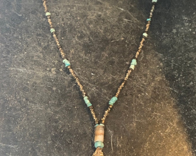 Antique 24 carat necklace with turquoise 17th century