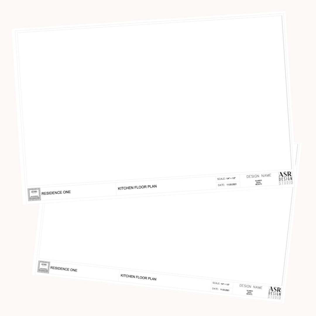 AUTOCAD Titleblock Template 11 X 17 Landscape - Etsy